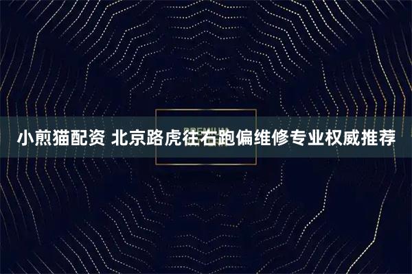 小煎猫配资 北京路虎往右跑偏维修专业权威推荐